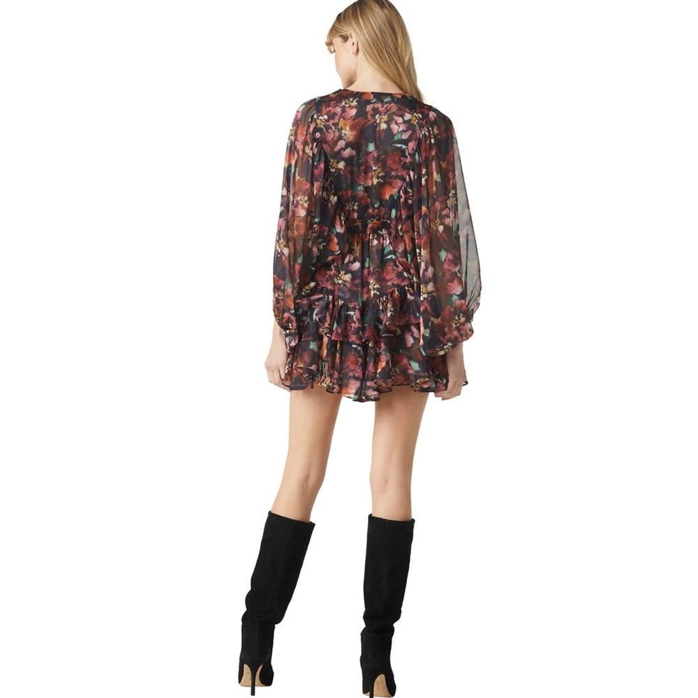 NWOT Misa Los Angeles Jolene Dress Libra Fleur Chiffon Revolve Brand - Picture 9 of 10